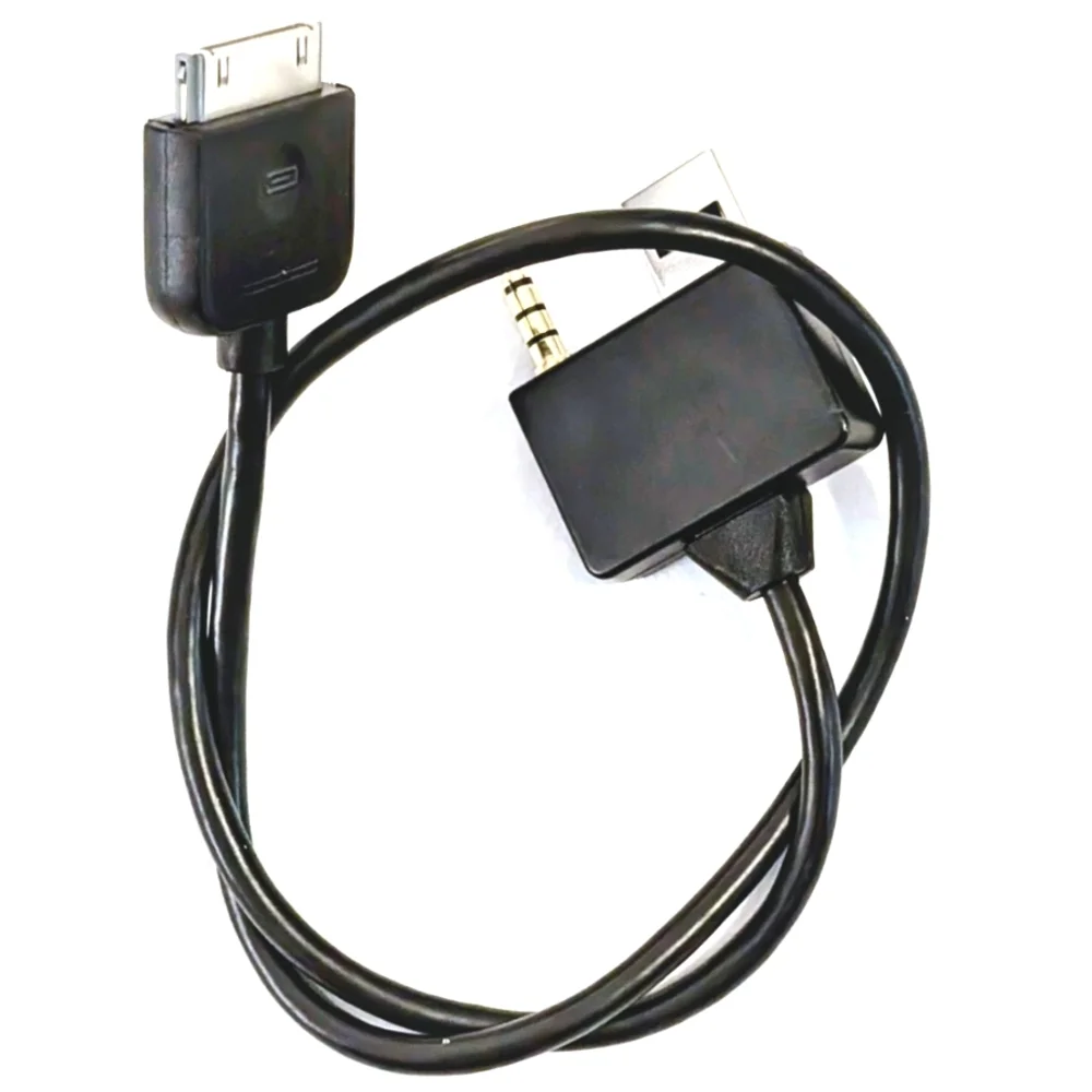 iPod 30-Pin USB + AUX Combo Cable – Power & Audio – Black